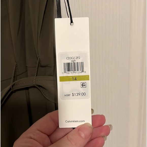 NWT - Calvin Klein Army Green Jumpsuit - Picture 9 of 9